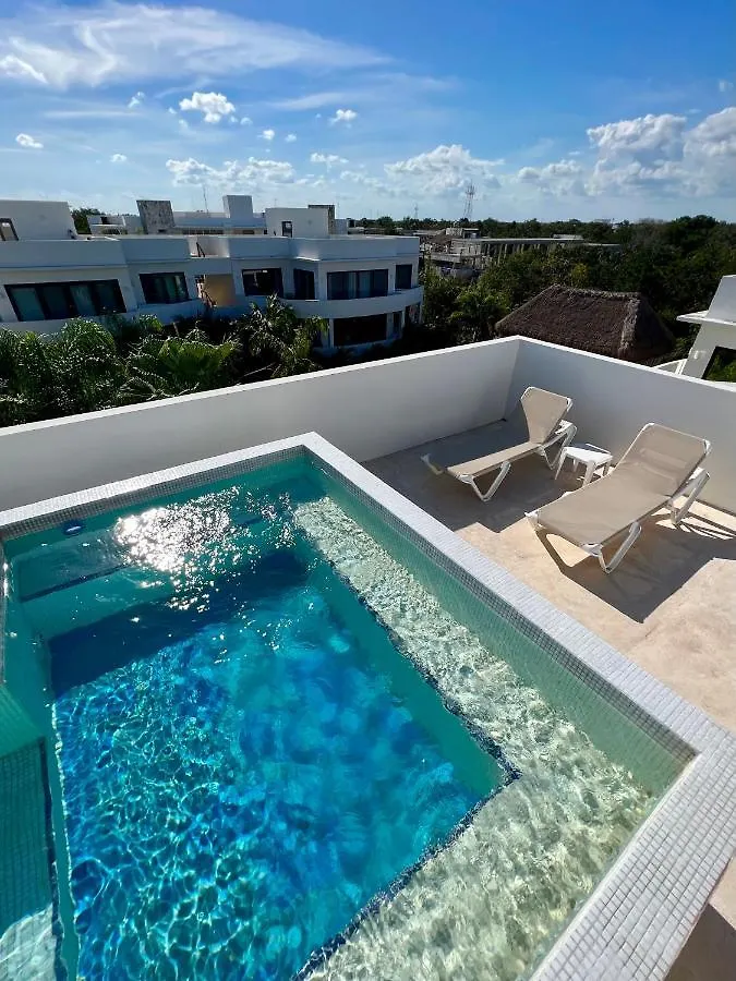 Amazing Luxury Penthouse With Sunset,Sunrise View, Private Jacuzzi And Rooftop Pool Tulum